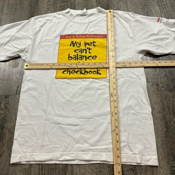 Vintage 90s PetSmart T Shirt My Pet Cant Balance My Checkbook Funny Animal - Picture 4 of 5